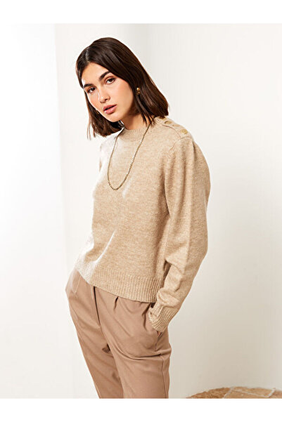 LC Waikiki Crew neck solid long sleeve women knitwear sweater