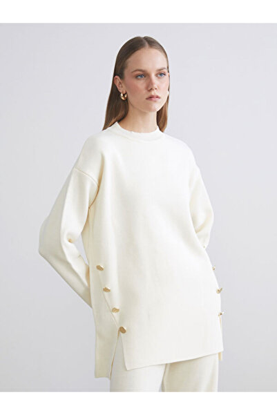 LC Waikiki Crew Neck Oversize Women's Knitwear Sweater