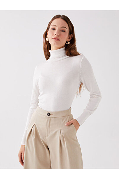 LC Waikiki Turtleneck solid long sleeve women knitwear sweater
