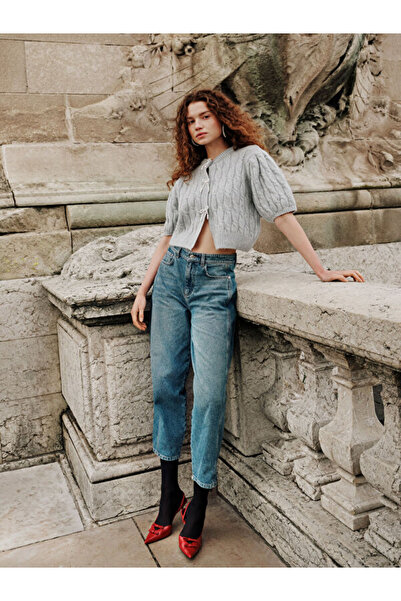 LC Waikiki Pulover prințesă cu mâneci cu balon cu detaliu panglică