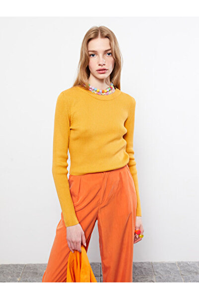 LC Waikiki Crew neck solid long sleeve women knitwear sweater