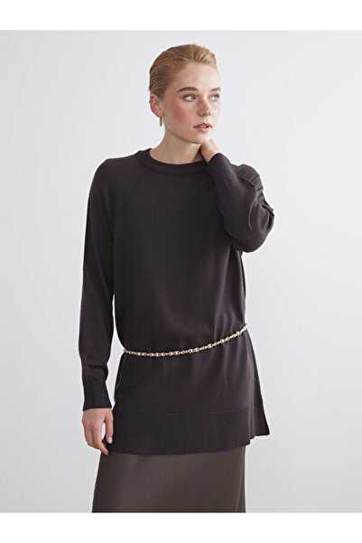 LC Waikiki طاقم الرقبة سترة تريكو المرأة