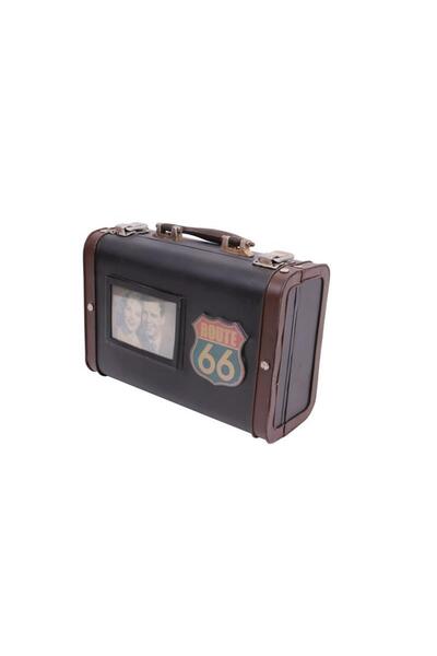 Skygo Dekoratif Metal Bavul Çerçeveli Vintage Hediyelik