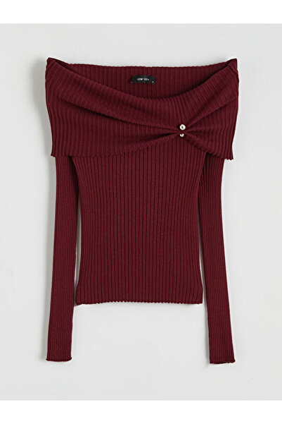 LC Waikiki Дамски трикотажен пуловер с деколте