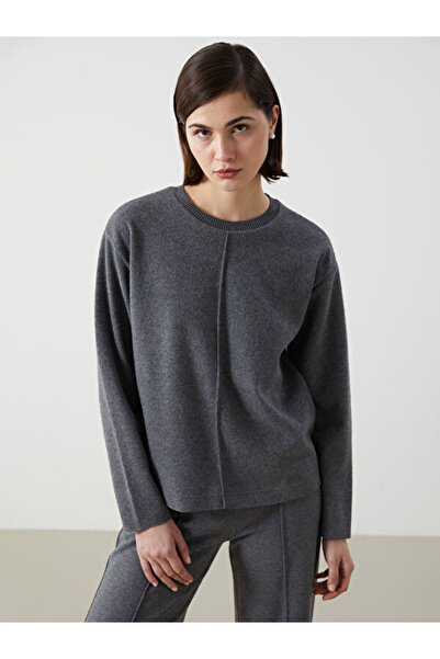 LC Waikiki طاقم الرقبة سترة تريكو المرأة