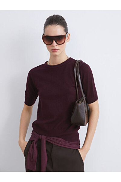 LC Waikiki طاقم الرقبة سترة تريكو المرأة