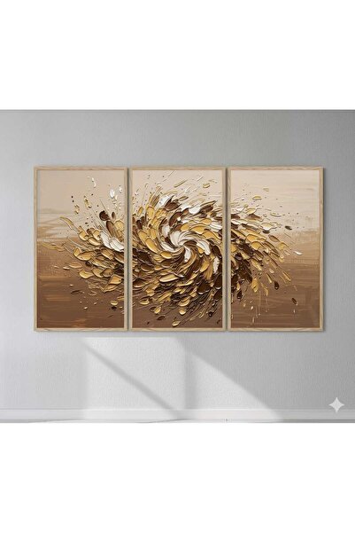 Thorosswood "Zen Lüks Koleksiyon" Ahşap Çerçeveli MDF Duvar Tablosu Seti
