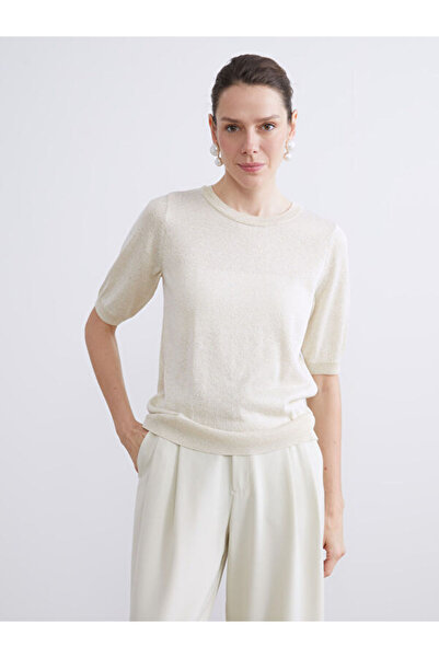 LC Waikiki طاقم الرقبة سترة تريكو المرأة