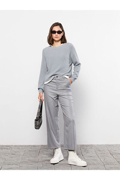 LC Waikiki Crew neck solid long sleeve women knitwear sweater