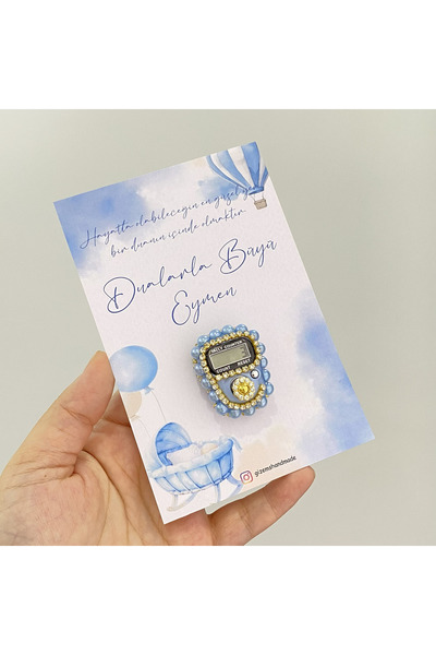 gizeminelemeği Luxury Stone Zikirmatik, Mevlid Gift, Circumcision Gift, Baby Gift 25 Pcs