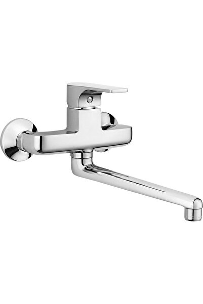 GS Rubinetterie Wall-Mounted Single-Handle Kitchen Faucet with Energy-Saving Cartridge