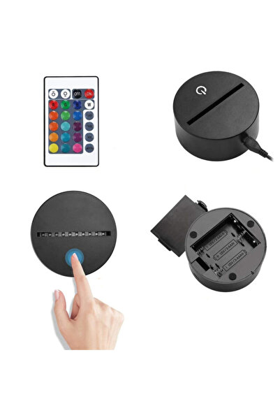 KESNUP Cristiano Ronaldo CR7 SIUU 3D LED Hologram Night Light for Kids, Black