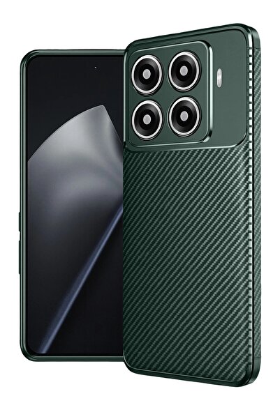 UStores Xiaomi Mi 15t Pro Auto Focus Carbon Cover - Dark Green-(5796) - Mrk6200-9347