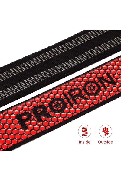 PROIRON Padded Cotton Lifting Wrist Straps with Double-Sided Neoprene Anti-Slip Lining