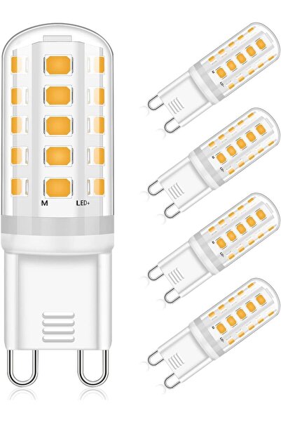 NALACAL لمبات LED G9 بيضاء دافئة 3000 كلفن 5 وات (40 وات مكافئ) 360 درجة، عبو...