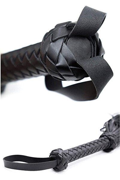 Generic ND Riding Short Fringed Riding Crop (Black)