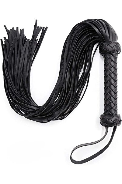 Generic ND Riding Short Fringed Riding Crop (Black)