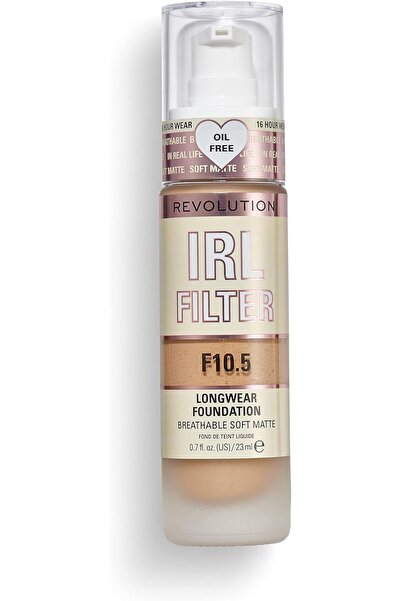 MAKEUP REVOLUTION ERL Filter Long-Lasting Foundation, Shade F10.5, 23 ml