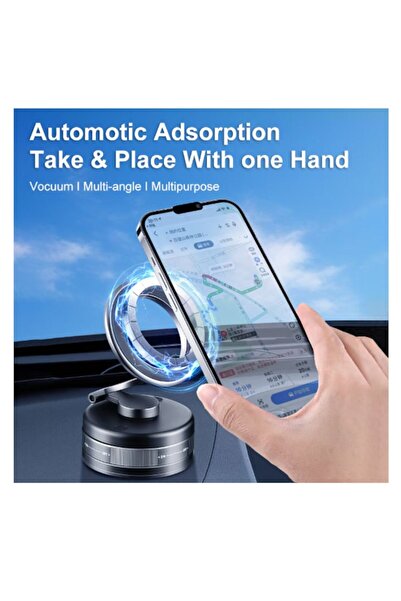 OEM Universal Car Mount for Mobile Phone - Suction Cup, Windshield/Dashboard, Magnetic, 360° Rotation
