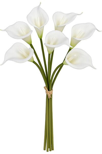 Goishtrie زهور الكالا الاصطناعية، باقة زهور مزيفة بمظهر طبيعي، مناسبة للمناسب...