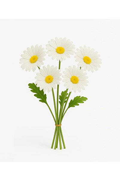 Goishtrie باقة عباد الشمس الاصطناعية (5 قطع) - زهور زخرفية بمظهر حقيقي