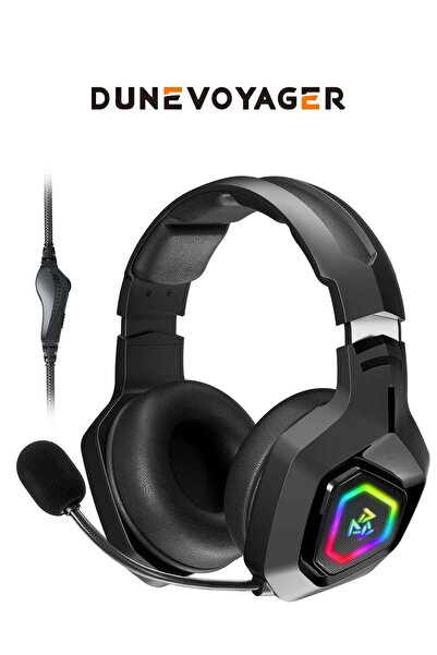 DuneVoyager DV-G2 Professional Gaming Headset, 50mm Drivers, RGB, Noise-Canceling Mic