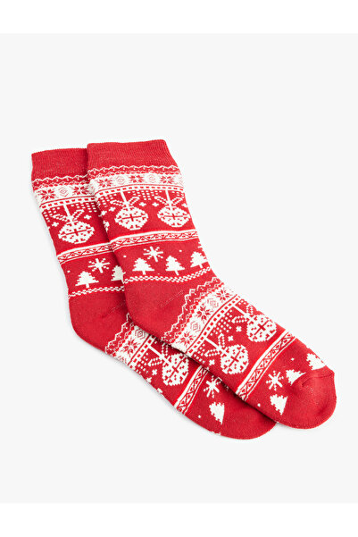 Koton Cotton Christmas Themed Socks