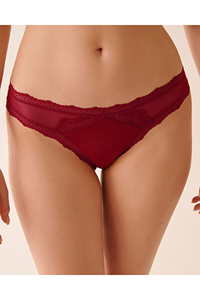 La Vie en Rose بيكيني داخلي مع حواف شبكية ودانتيل