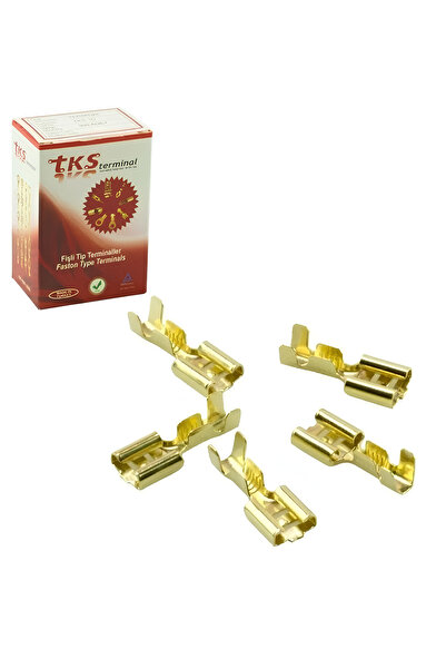 TKS 300 Pcs Terminal Female Without Rivets Sf 1D 6.3