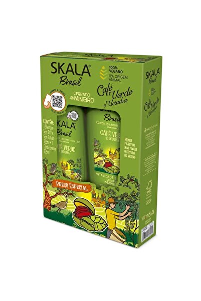 skala brasil سكالا مجموعة شامبو وبلسم برازيل بالقهوة والأوكيوبا - 2*325 مل