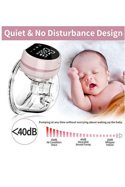 X SPRING Wearable Breast Pump with 3Modes 9Levels Rechargeable Single Milk Extractor for Breastfeeding