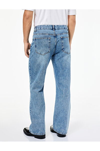 Koton Pamuklu Cepli İspanyol Paça Jean Pantolon