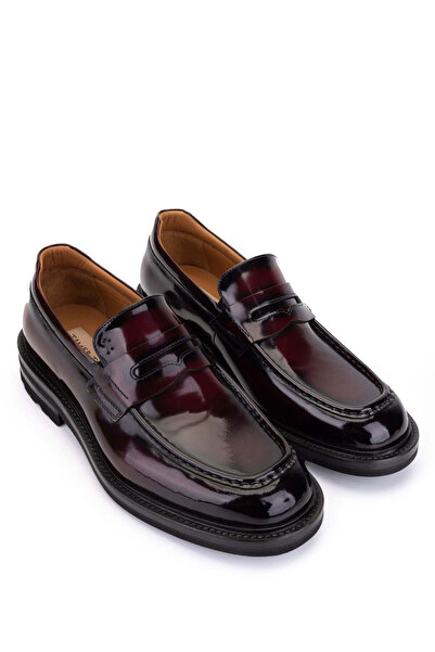 Tamer Tanca Erkek Hakiki Deri Bordo Klasik Ayakkabı