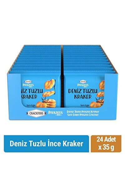 Crackfers Pretzel Deniz Tuzlu 35 gr x 24 Adet
