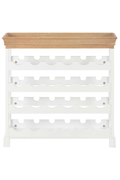 vidaxl Wine Cabinet White 70x22.5x70.5 cm MDF