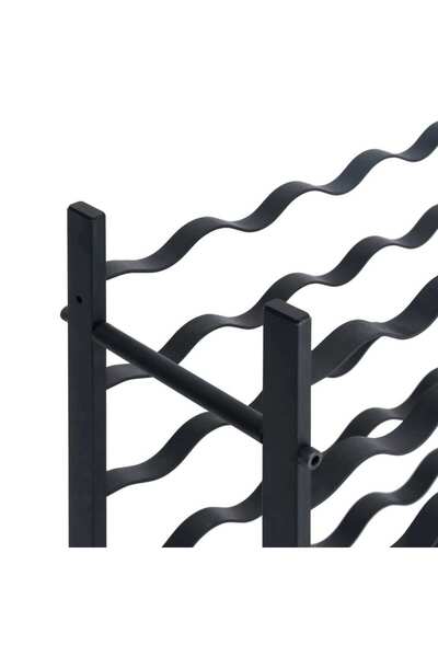 vidaxl Wine Rack for 36 Bottles Black Iron