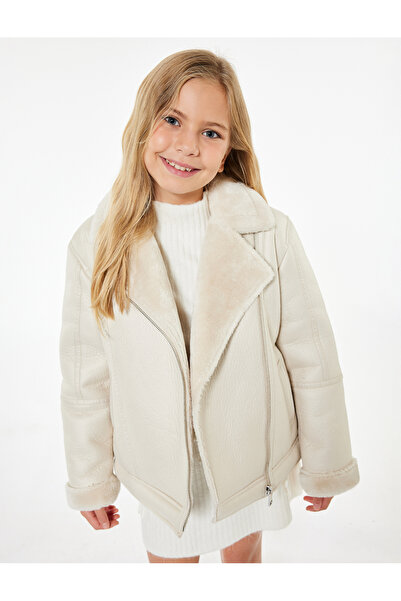 Koton Дългоръкава яке от изкуствена кожа с кръстосан яка