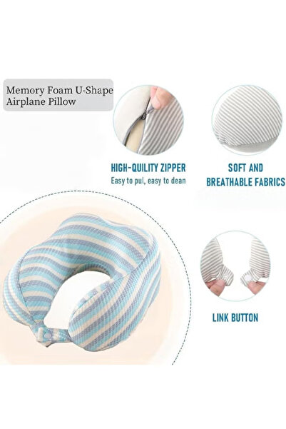 Generic Memory foam U-shaped neck pillow, travel pillow, nap pillow, airplane/car U-shaped pillow.