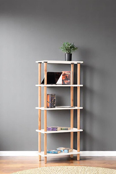 Eymense Pia 5 Raflı Kitaplık Çok Amaçlı Dolap