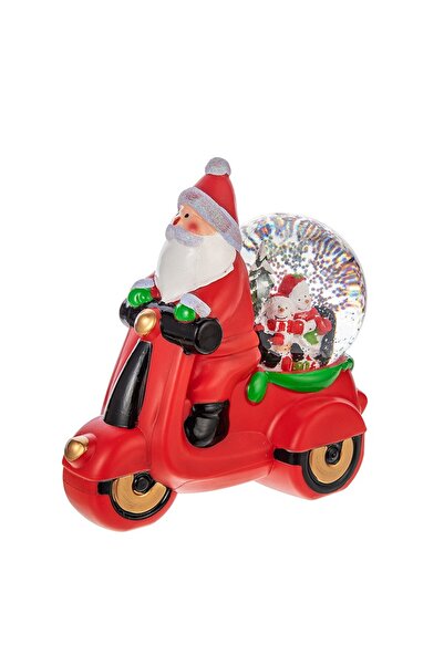 OEM Christmas Decoration, Motorcycle Type, Globe 10 cm, Santa Claus Figurine, 3 Modes, Musical Function,