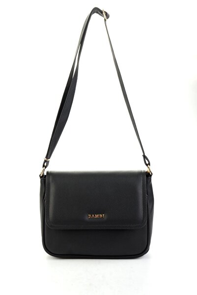 Bambi Siyah Kadın Postacı Çanta C06554245509