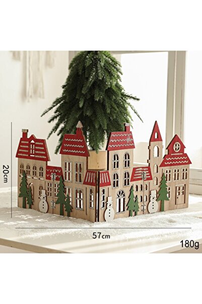 OEM Christmas Decoration, Christmas Town Model for Tree, European Style, Foldable from