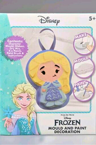Disney Kendin Yap Elsa Frozen Kolye: Döküm, Boya, Fırça Boyama Seti - Çocuk A...