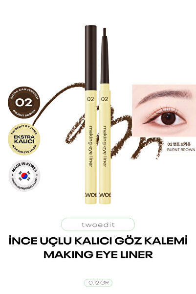 twoedit Fine Tip Extra Long Lasting Eyeliner by Luna Making Eye Liner