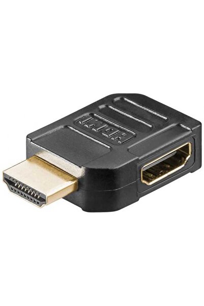 goobay HDMI female-male adapter 90 degrees 4K Ultra HD 2160p 60Hz gold-plated black 51724