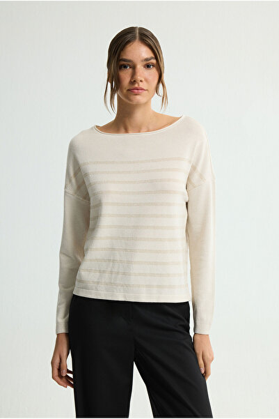 Love My Body Sim Detaylı Triko Kazak