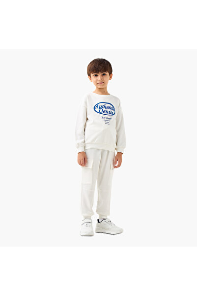 Lee Cooper Graphic Print Long Sleeves T-shirt and Joggers Set