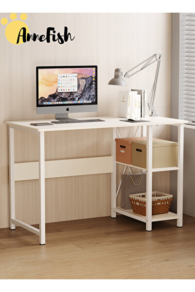 AnneFish 100*50*76cm Office Table Home Office Study Computer Table Work Station Modern Writing Laptop Table