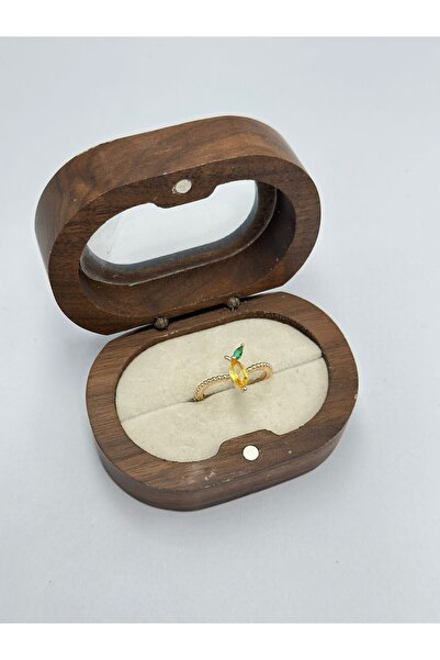 MyladyAccessoriess خاتم الأناناس (مطلي بالنحاس) (قابل للتعديل)