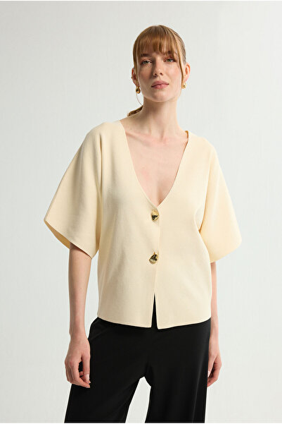 Love My Body V Yaka Triko Hırka